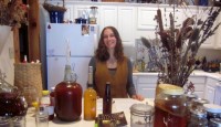 Rashell at counter The High Country's Fermentation Queen: Rashell Fall